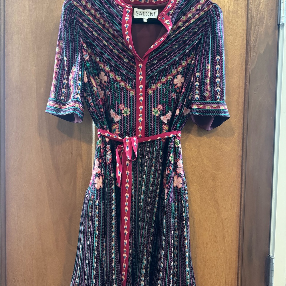 Saloni Multicolor Floral Dress
